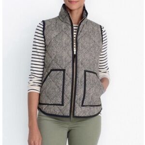 J Crew Excursion Black and White Vest